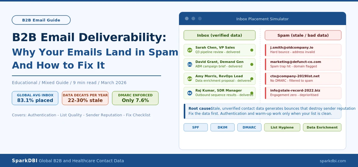 B2B Email Deliverability: What's Killing Your Inbox Rate